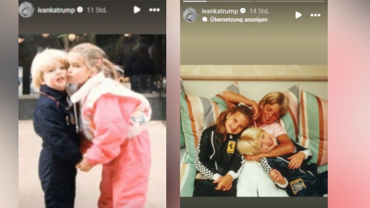 Ivanka mit ihren Br&uuml;dern. Private Bilder aus dem Familienalbum der Trumps. (Foto)