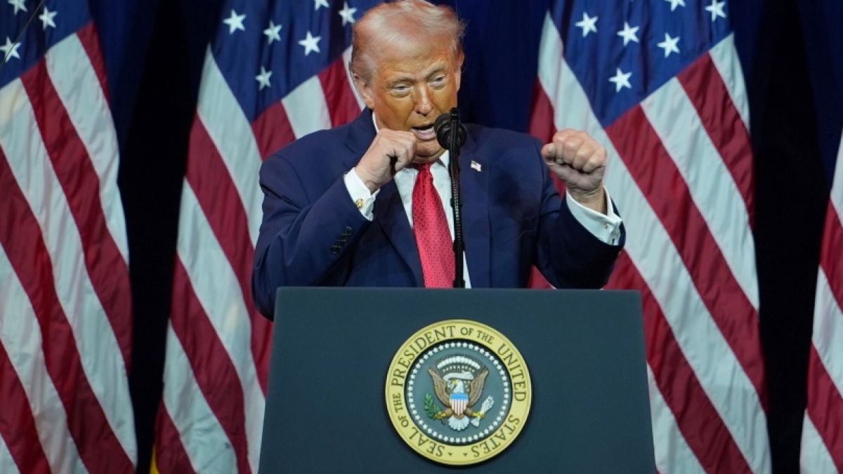 Donald Trumps Rede wurde bei CNN kurzerhand abgebrochen. (Foto)