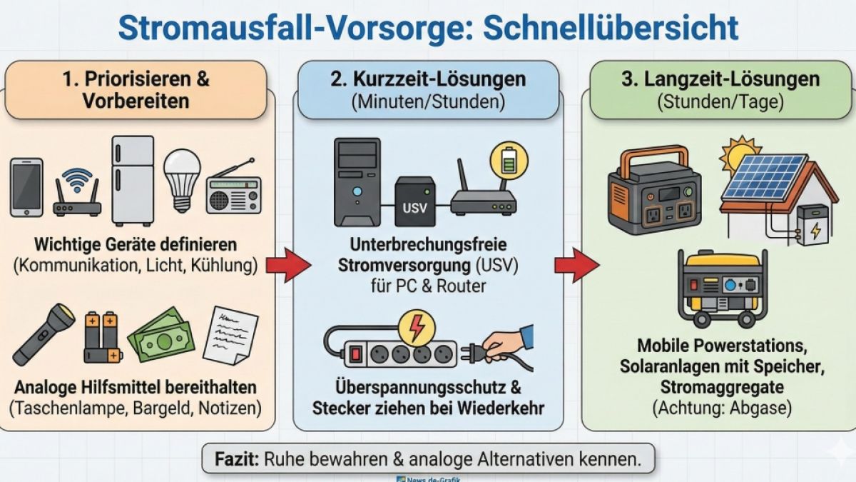 Das m&uuml;ssen Sie bei einem Blackout beachten (Foto)