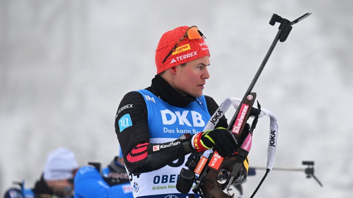 Der deutsche Biathlet Philipp Horn erreichte in der Weltcup-Saison 2025/26 sein erstes Einzel-Podest. (Foto)