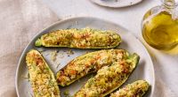 Gefüllte Zucchini aus der Heißluftfritteuse