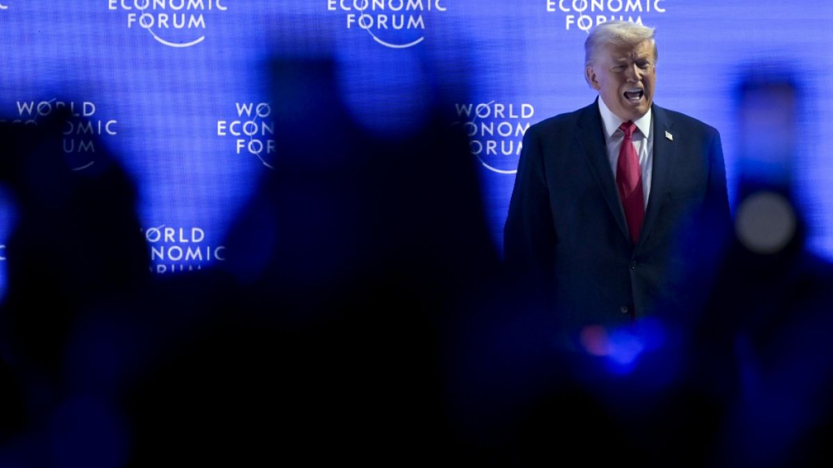 US-Pr&auml;sident Donald Trump hat beim Weltwirtschaftsforum in Davos seine eigenen Leistungen in den h&ouml;chsten T&ouml;nen gelobt. (Foto)