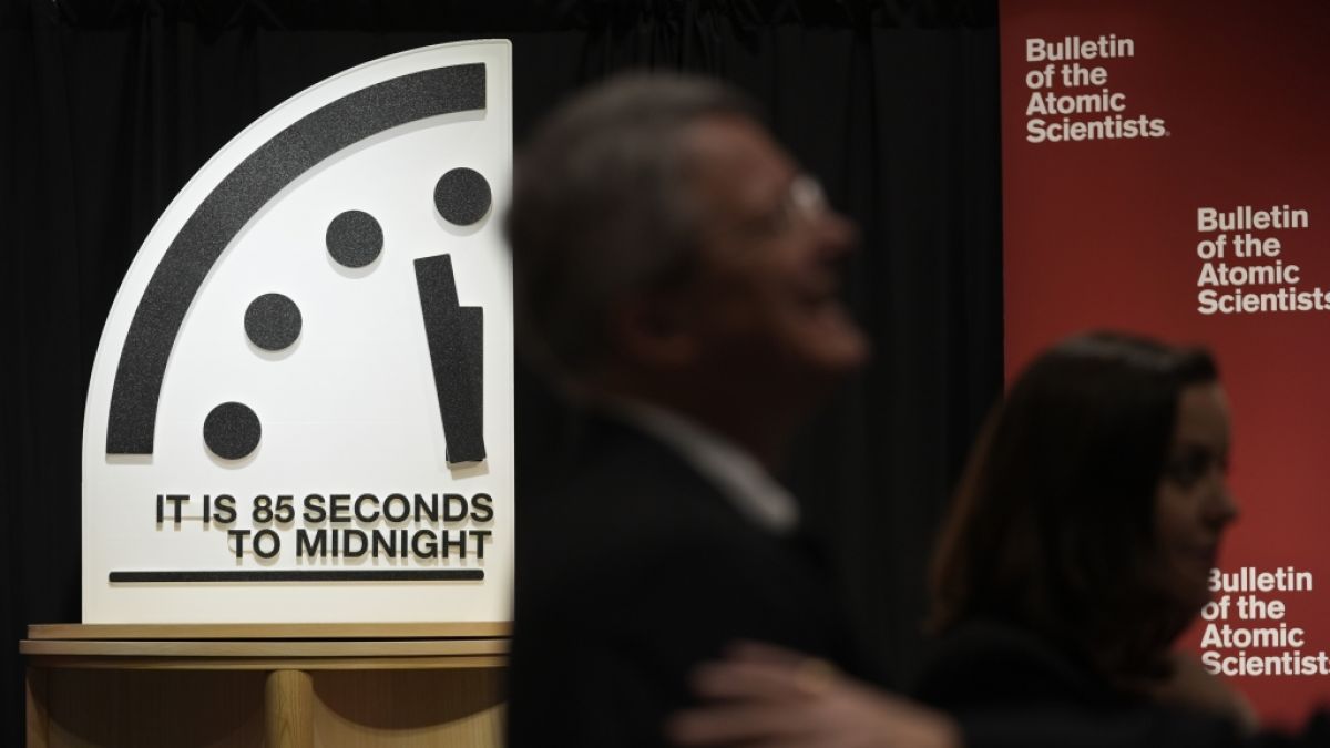 Wissenschaftler haben die Zeiger der Doomsday Clock (Weltuntergangsuhr) n&auml;her an Mitternacht ger&uuml;ckt. (Foto)