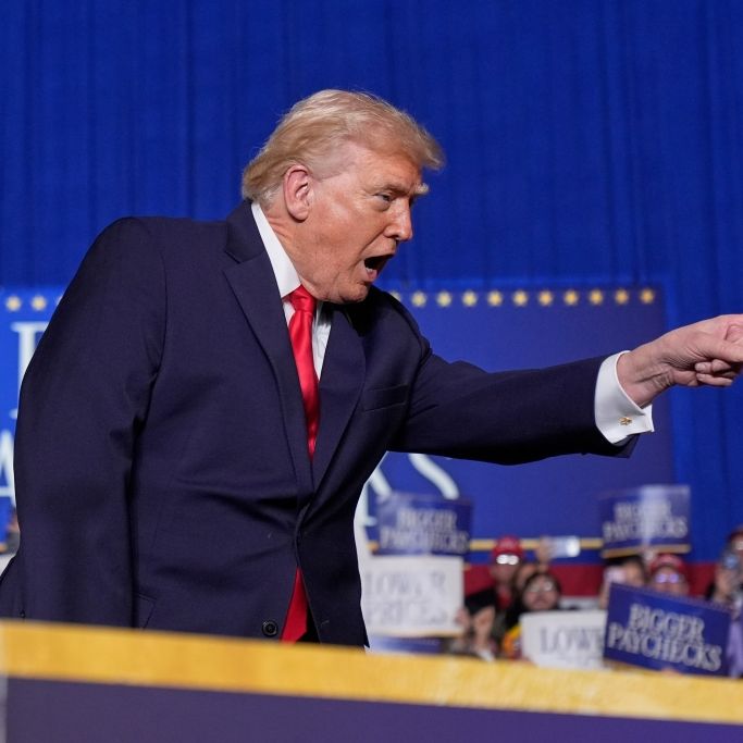 Donald Trump beschimpfte bei einem Auftritt in Iowa Protestierende als 