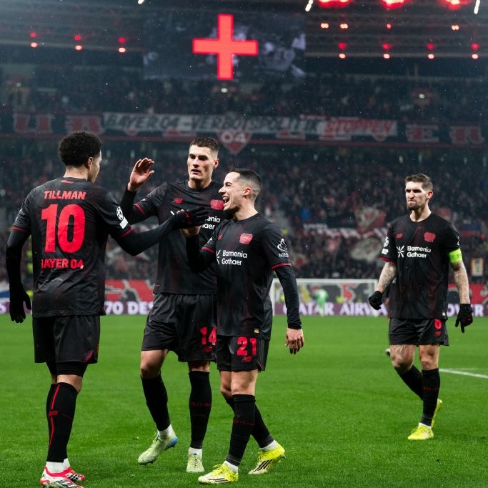 Werkself bejubelt Einzug in die Champions-League-Playoffs