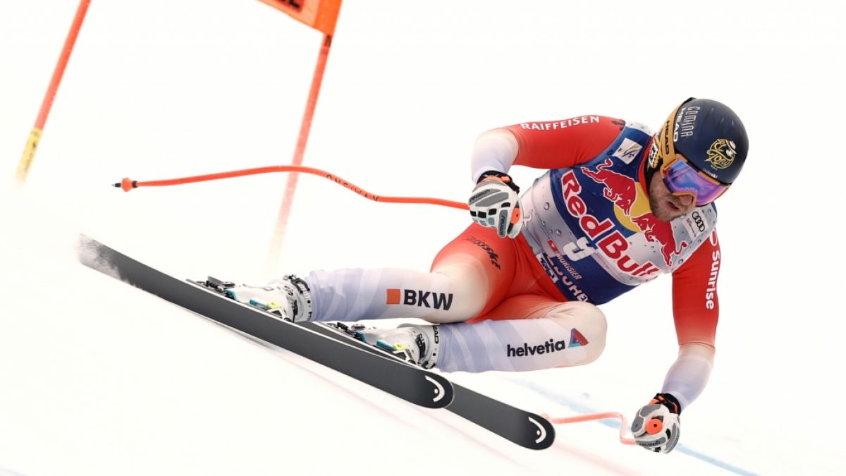 Wie schl&auml;gt sich der Schweizer Justin Murisier bei der Abfahrt in Crans Montana? Das Rennen wird im Free-TV gezeigt. (Foto)