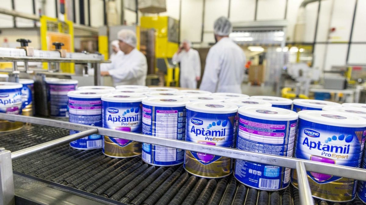 Babynahrung wird in einem Werk, das zu Danone geh&ouml;rt, produziert. (Foto)