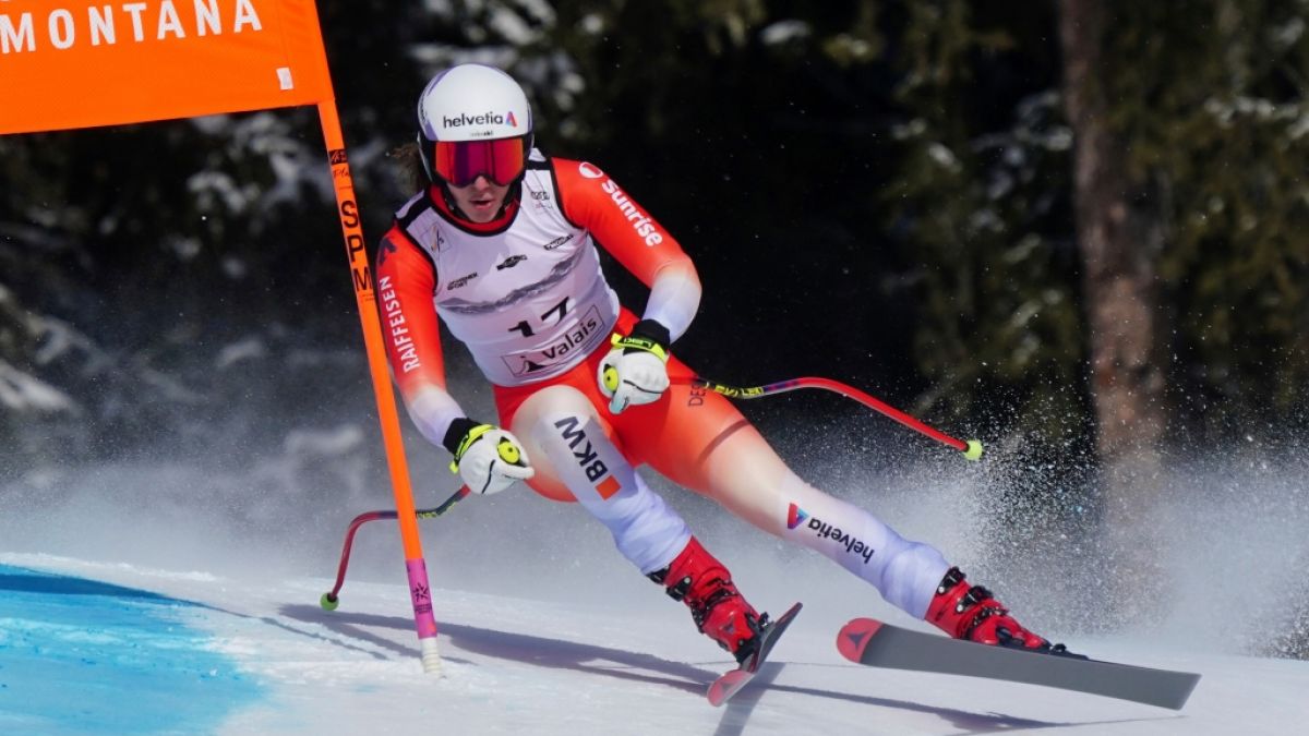 Malorie Blanc hat den Super-G in Crans Montana gewonnen. (Foto)