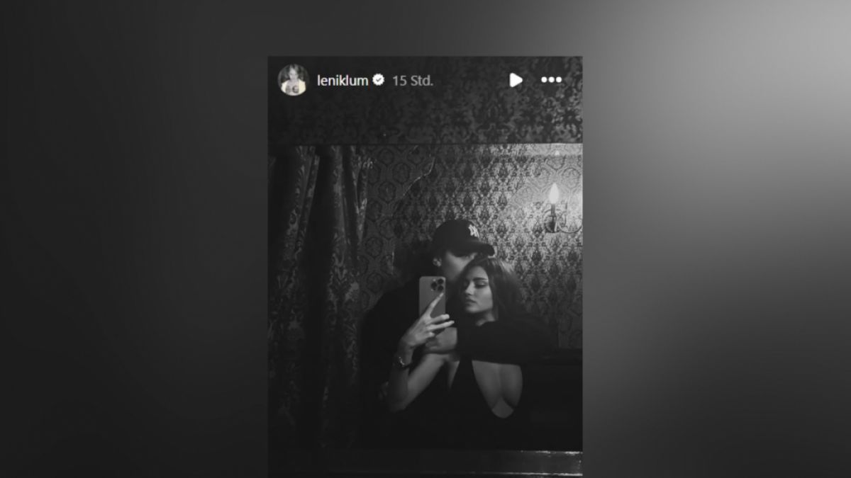 Leni Klum fotografiert sich mit ihrem Freund. (Foto)