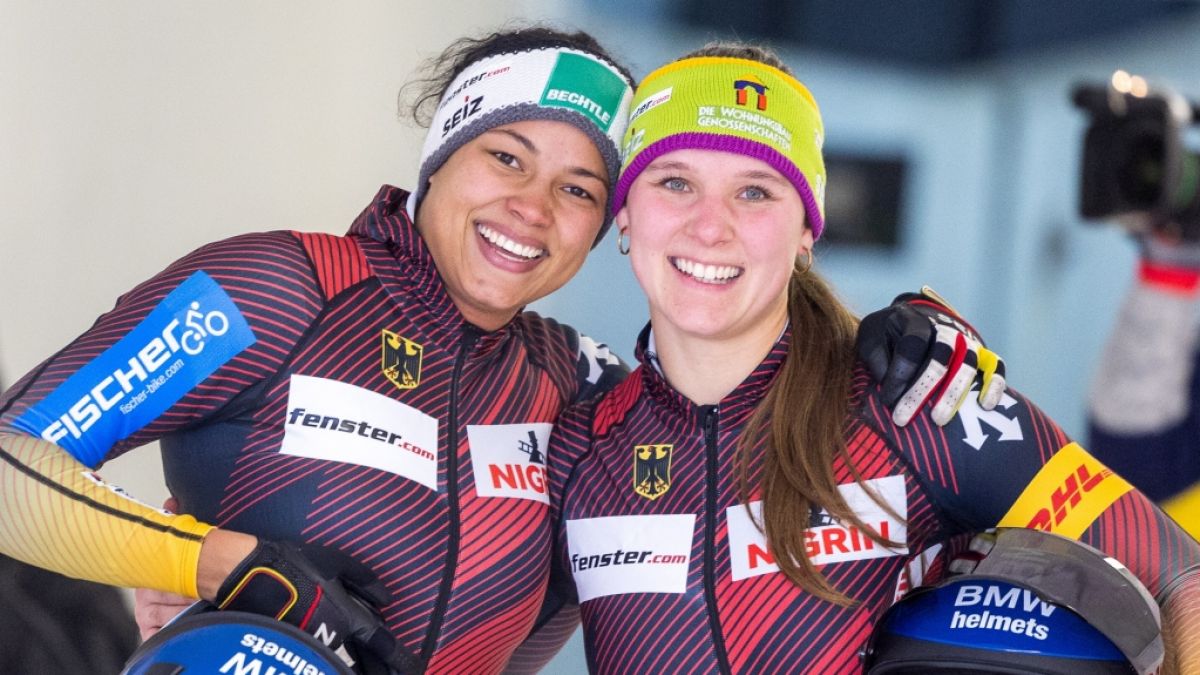 Vanessa Mark mit Teamkollegin Lisa Buckwitz. (Foto)