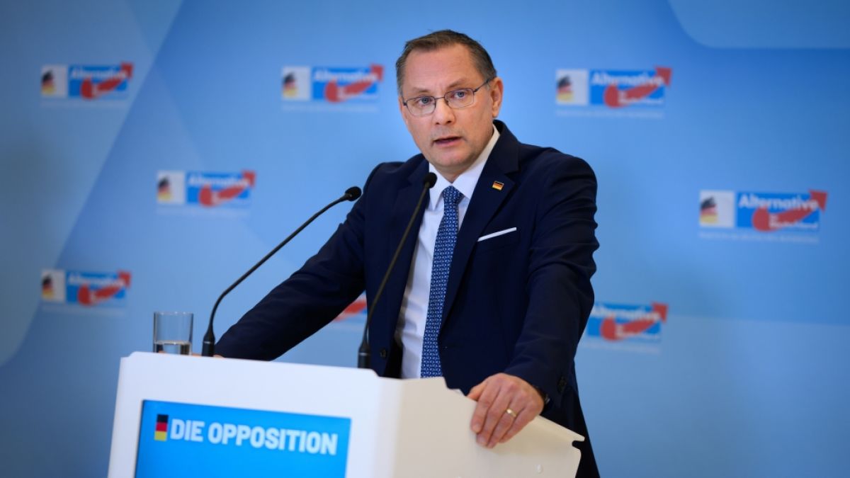 AfD-Bundessprecher Tino Chrupalla war am Sonntag zu Gast bei "Caren Miosga". (Foto)