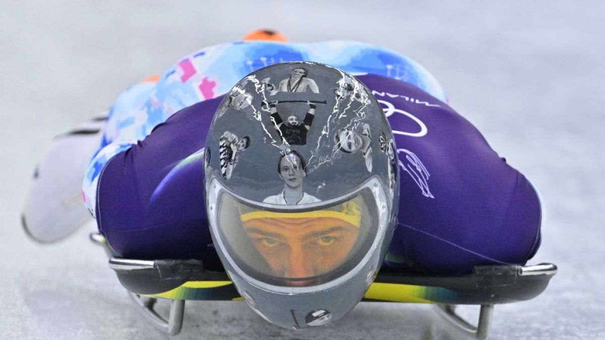 Wladyslaw Heraskewytsch sorgt mit seinem Helm bei Olympia f&uuml;r Wirbel. (Foto)