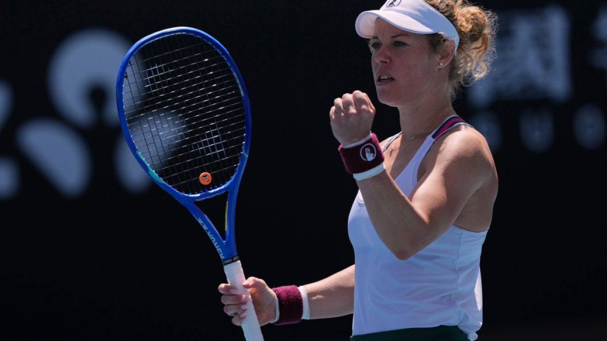 Laura Siegemund reagiert bei den Australian Open, am 22.01.2026. (Symbolbild) (Foto)