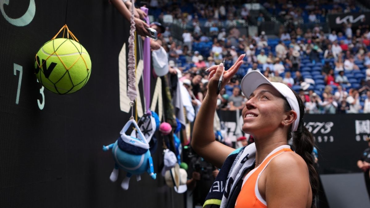 Jessica Pegula gestikuliert, am 28.01.2026. (Symbolbild) (Foto)