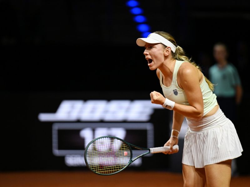 WTA Tennis in Indian wells Ergebniss: Talia Gibson gewinnt gegen Ekaterina Alexandrova