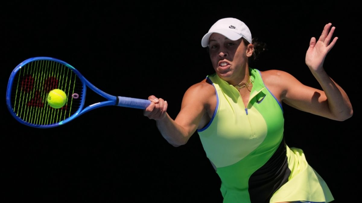 Madison Keys spielt eine Vorhand, am 26.01.2026. (Symbolbild) (Foto)
