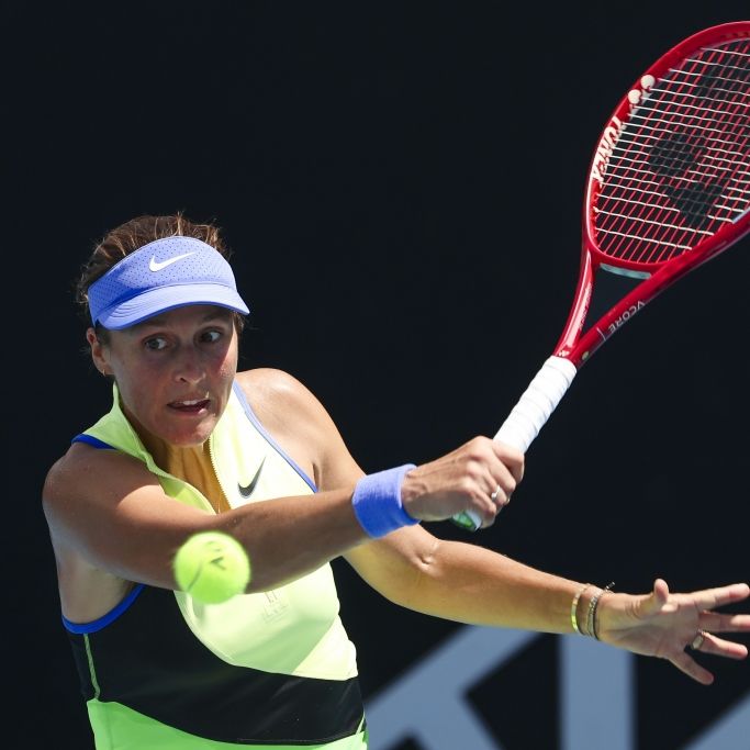 Tatjana Maria in Aktion, am 19.02.2026. (Symbolbild)