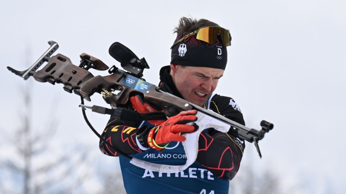 Die deutschen Biathleten um Philipp Horn haben im Massenstart bei Olympia eine Medaille verpasst. (Foto)