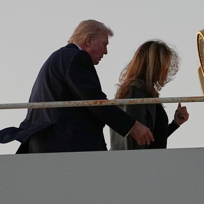 Spekulationen nach ihrer Ankunft - ist das vielleicht gar nicht Melania?