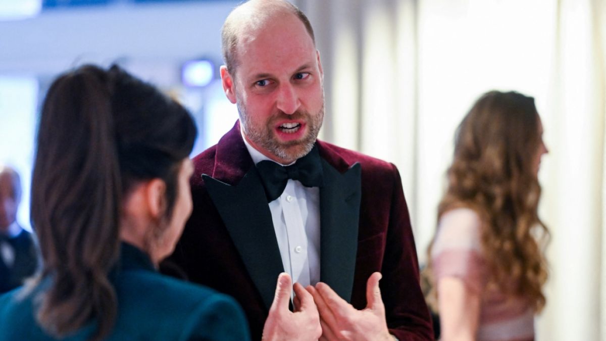 Prinz William gab sich bei der Bafta-Verleihung in London ungewohnt offen und sprach &uuml;ber seine emotionale Ausnahmesituation. (Foto)