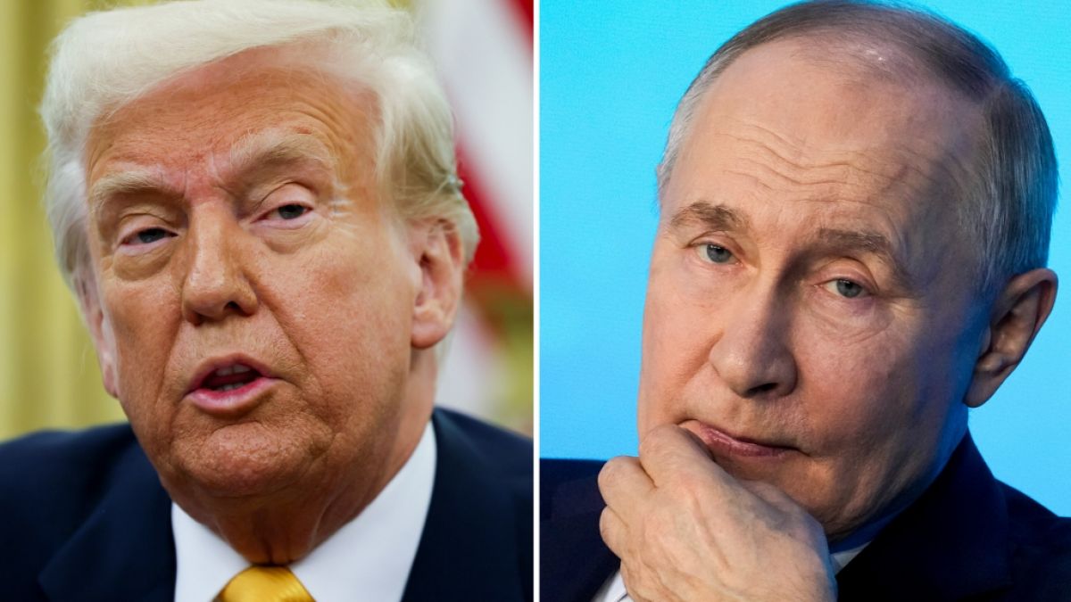 US-Pr&auml;sident Donald Trump (l.) strebt laut einer Ex-Beraterin nach Bewunderung durch Kremlchef Wladimir Putin (r.). (Foto)