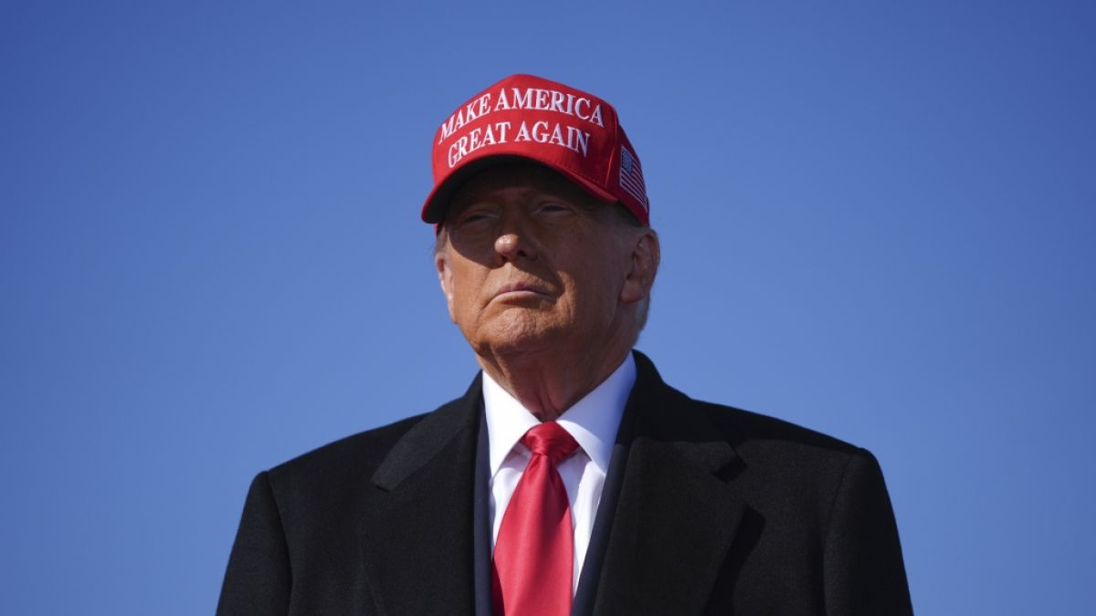 Donald Trump ist nach seiner Rede abgetaucht. (Foto)