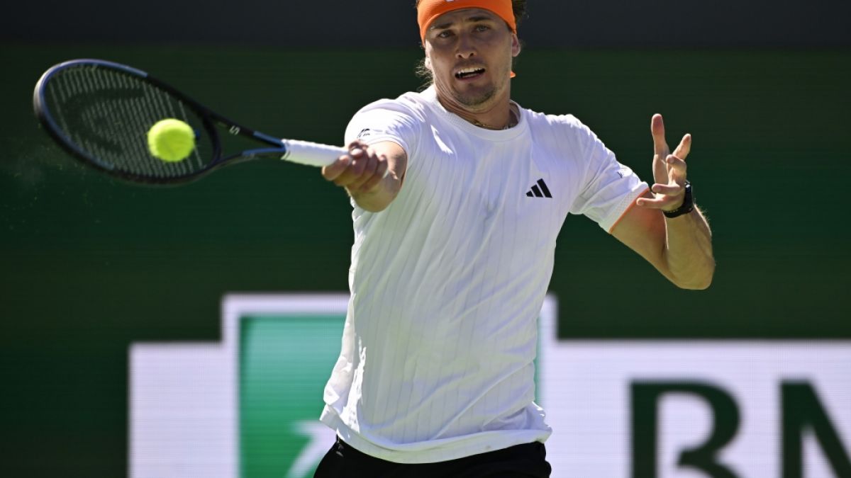 Alexander Zverev schl&auml;gt den Ball, am 08.03.2026. (Symbolbild) (Foto)