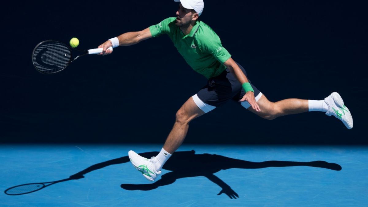 Novak Djokovic in Aktion, am 22.01.2026. (Symbolbild) (Foto)