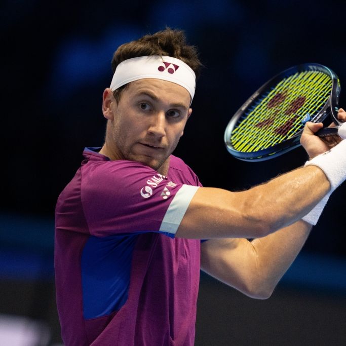 Norwegens Casper Ruud in Aktion, am 13.11.2024. (Symbolbild)