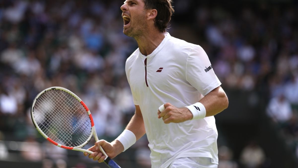 Der Brite Cameron Norrie jubelt, am 02.07.2025. (Symbolbild) (Foto)