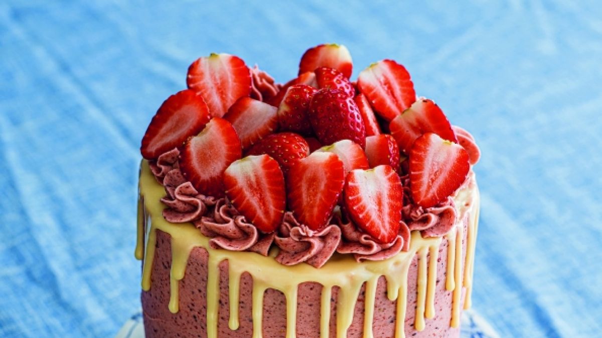 Erdbeertorte aus dem Airfryer (Foto)