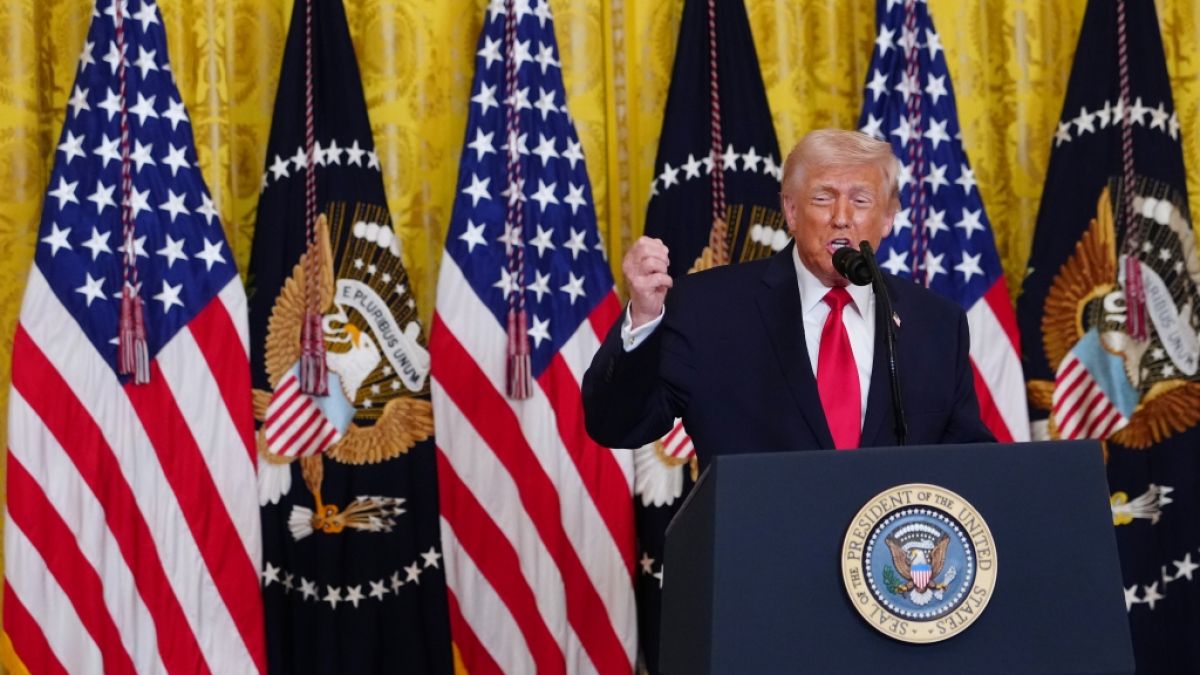 Donald Trump sorgte mit einer Rede im Wei&szlig;en Haus f&uuml;r Wirbel. (Foto)