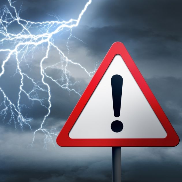 Der Deutsche Wetterdienst warnt vor Gewittern.