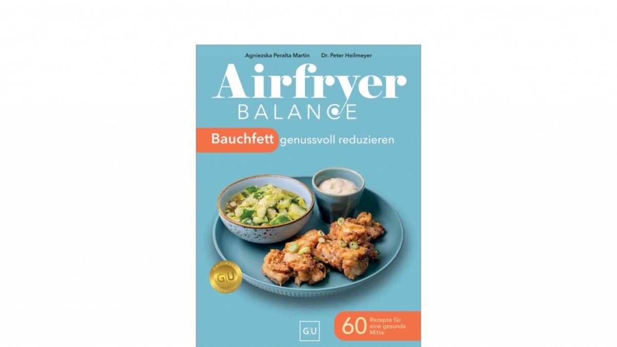 "Airfryer Balance -&nbsp;Bauchfett genussvoll reduzieren" von&nbsp;Agnieszka Peralta Martin und Dr. Peter Heilmeyer (Foto)