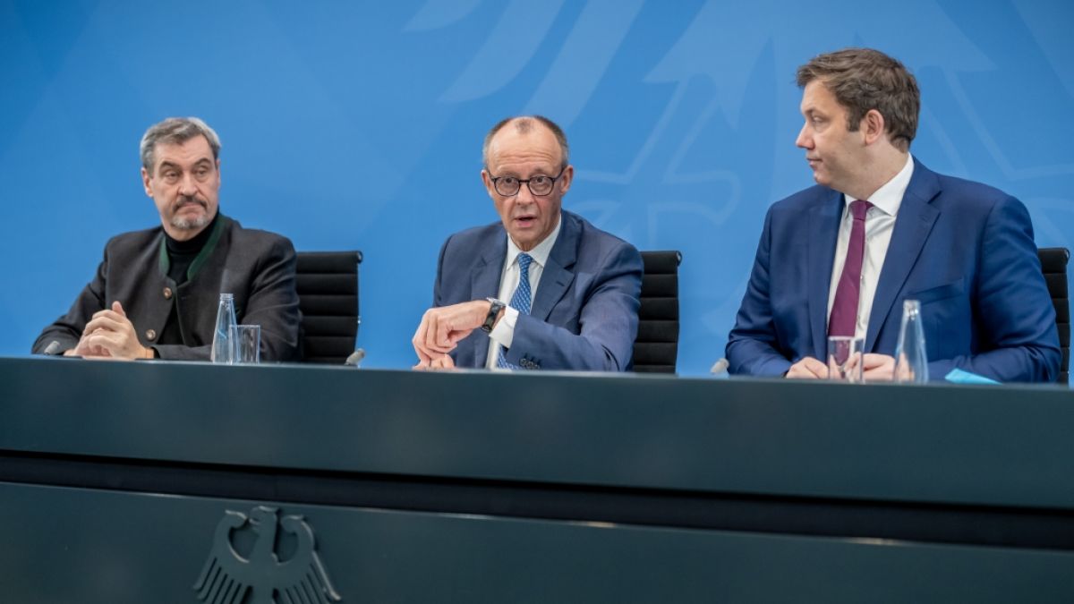 S&ouml;der, Merz und Klingbeil stehen bei zentralen Reformpl&auml;nen wegen eines riesigen Haushaltslochs unter Druck. (Foto)