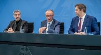 Söder, Merz und Klingbeil stehen bei zentralen Reformplänen wegen eines riesigen Haushaltslochs unter Druck.