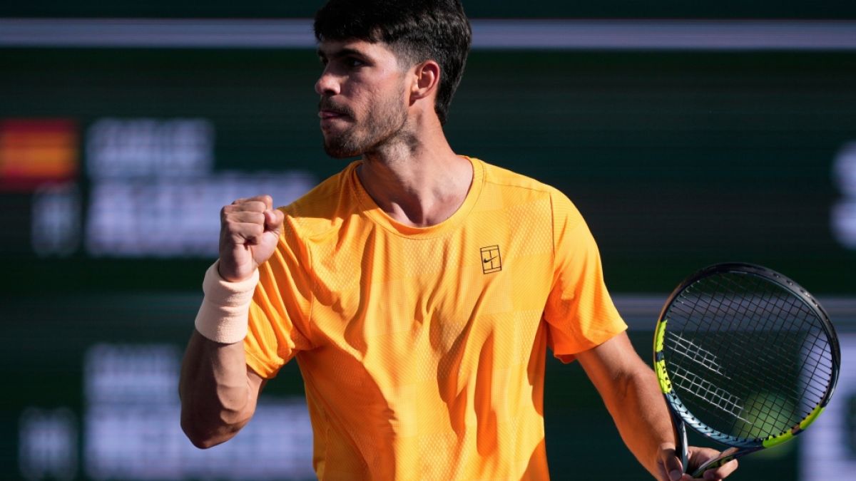 Der Spanier Carlos Alcaraz reagiert, am 14.03.2026. (Symbolbild) (Foto)