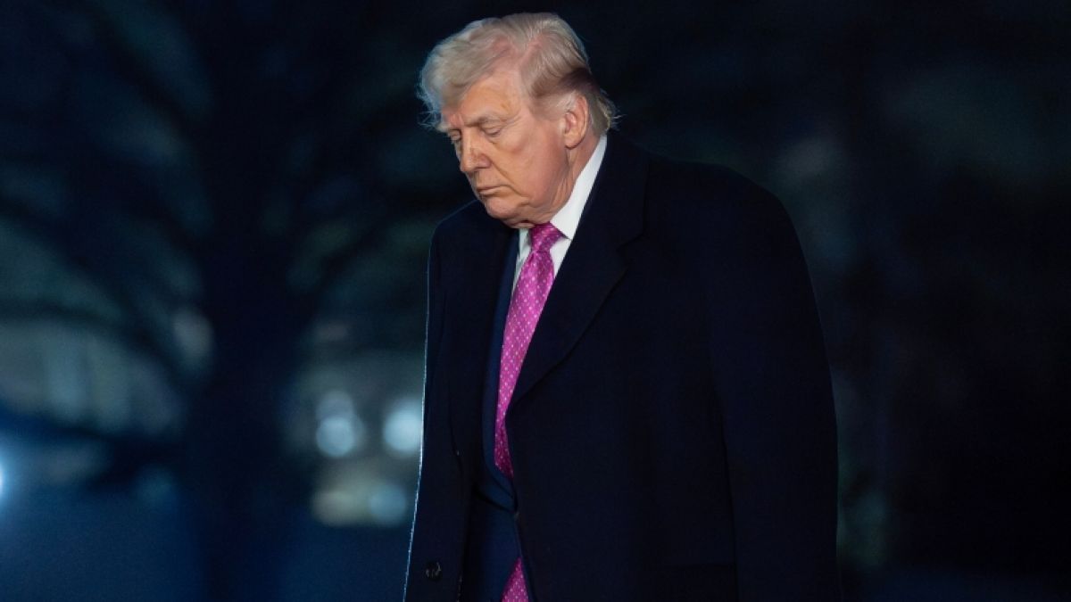 Donald Trump konnte offenbar seine eigene Handschrift nicht lesen. (Foto)