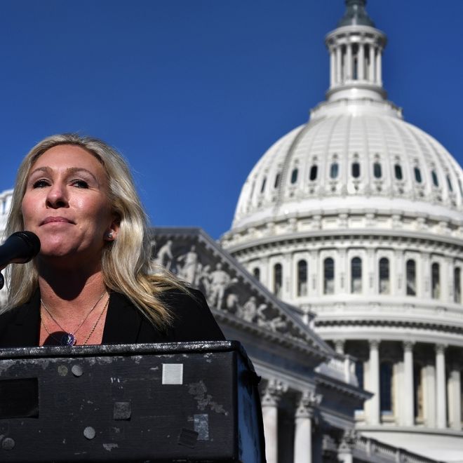 Marjorie Taylor Greene war einst eine der lautstärksten Trump-Unterstützerinnen. Mittlerweile hat sich das Blatt jedoch gewandelt.