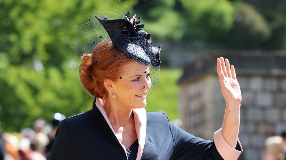 Sarah Ferguson bei der Hochzeit von Prinz Harry und Meghan Markle im Jahr 2018 (Foto)