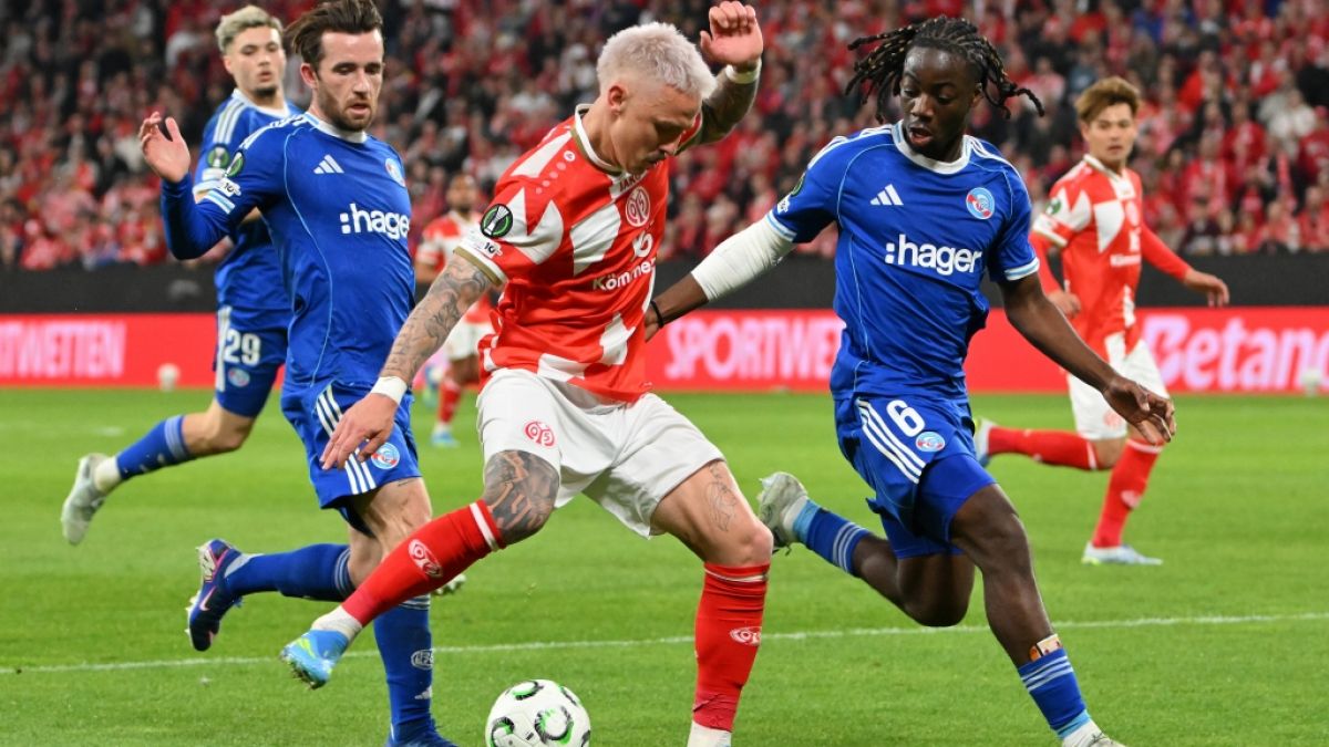 Mainz gewann das Hinspiel im Conference-League-Viertelfinale gegen Racing Stra&szlig;burg. (Foto)