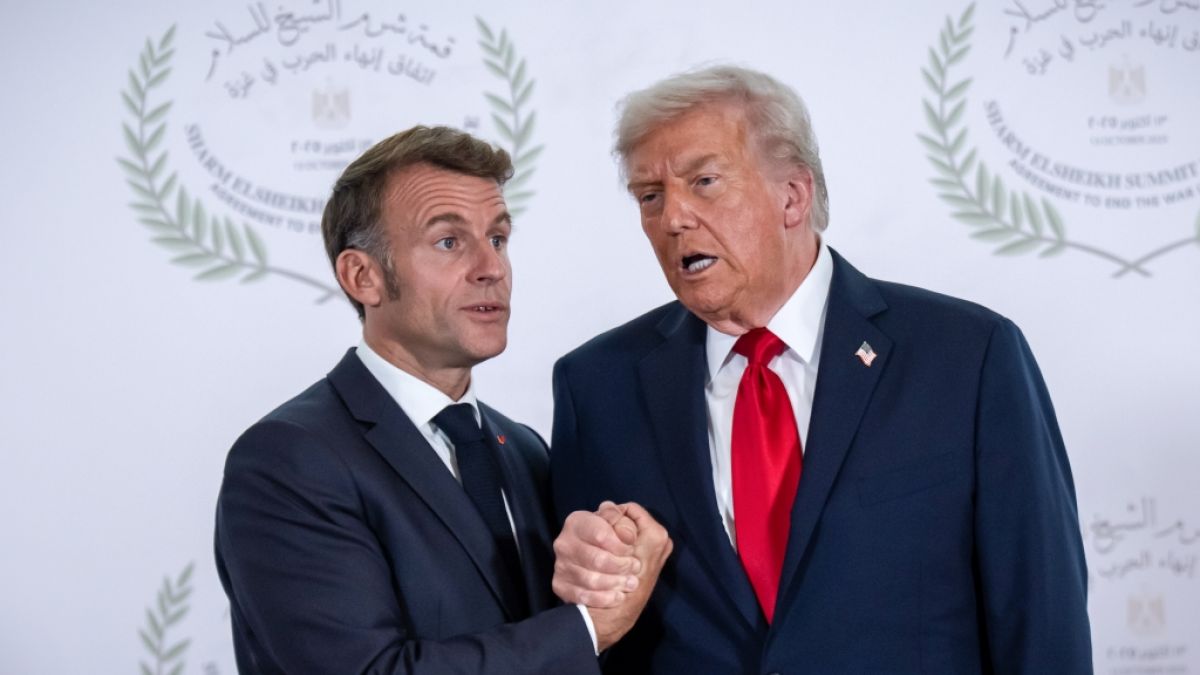 Emmanuel Macron hat sich offen gegen Donald Trumps Iran-Kurs gestellt. (Foto)