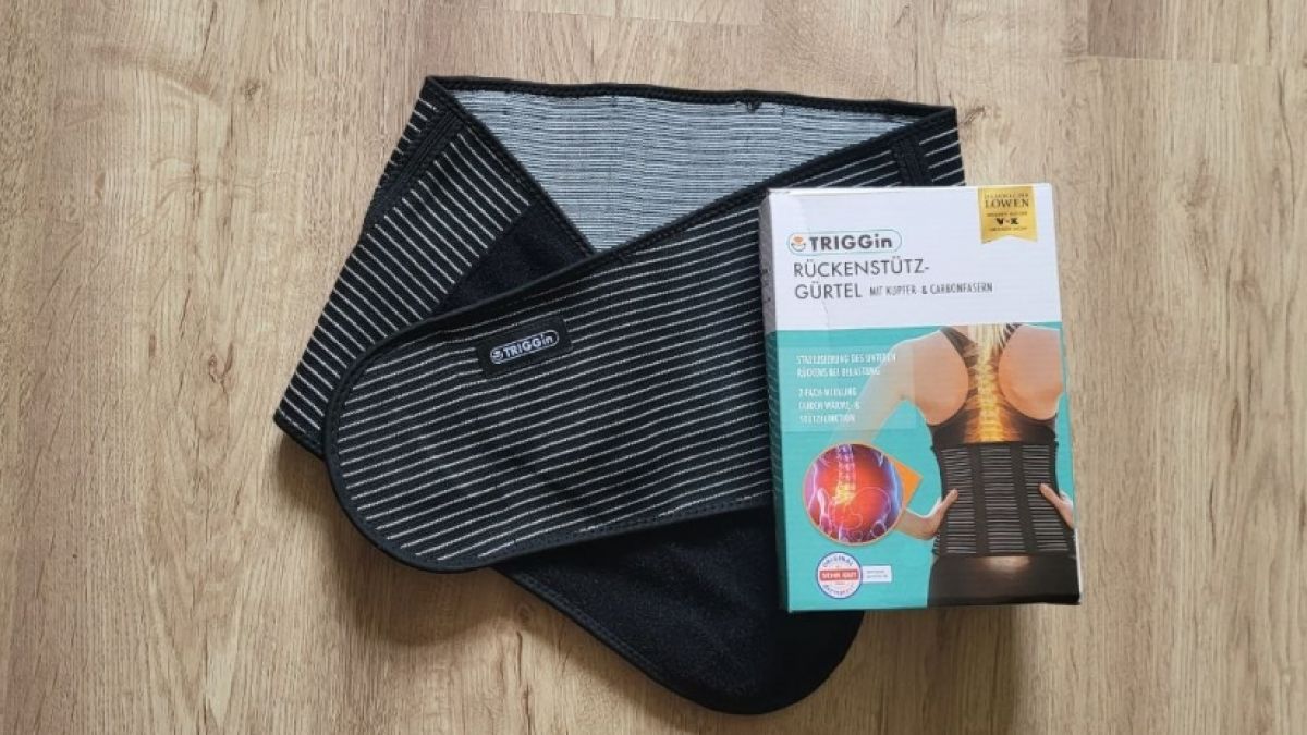Der&nbsp;TRIGGin R&uuml;ckenst&uuml;tzg&uuml;rtel im Praxistest. (Foto)
