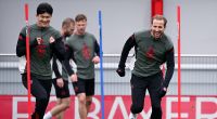 Der FC Bayern München trainiert vor dem Champions-League-Spiel gegen Real Madrid.