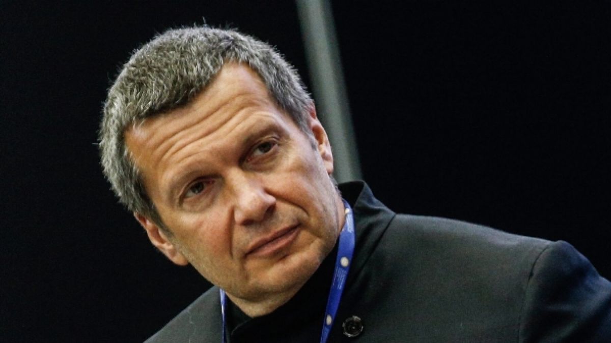 Putin-Propagandist Wladimir Solowjow fiel im russischen Staatsfernsehen durch heftige Beleidigungen gegen Giorgia Meloni auf. (Foto)