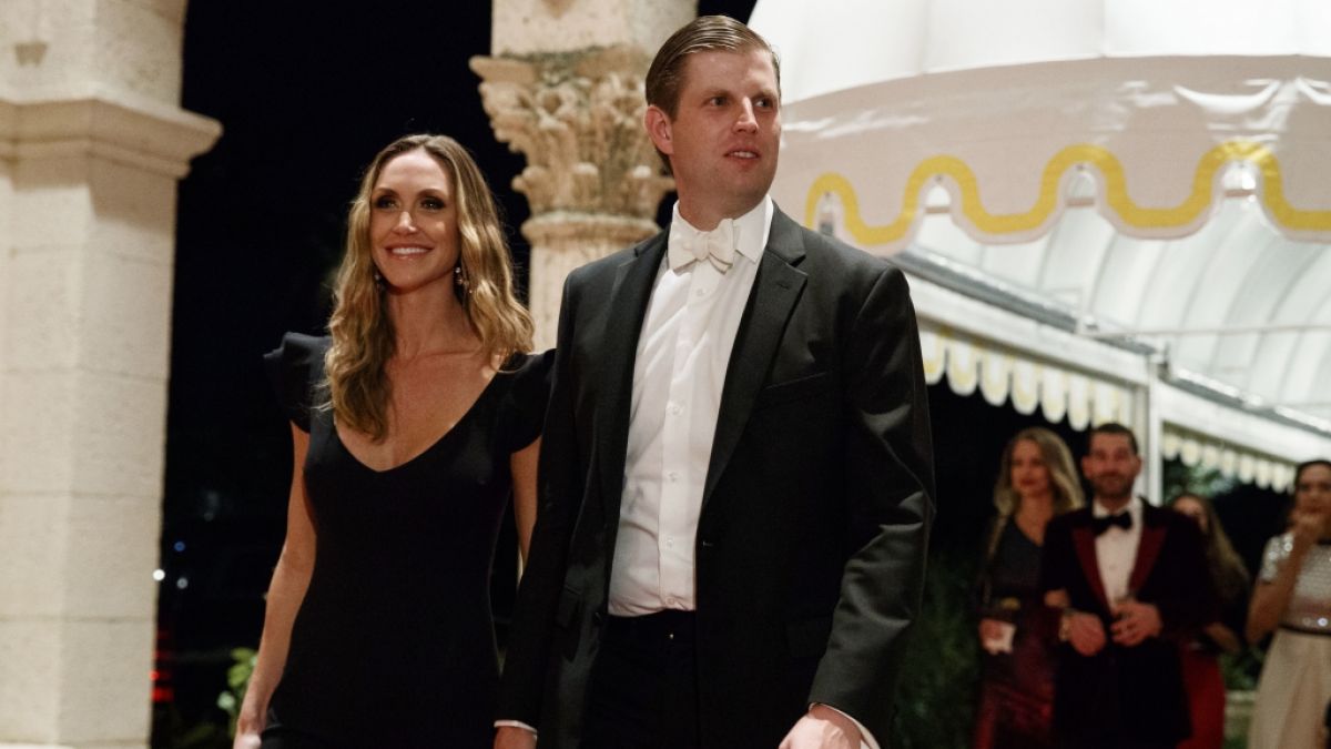 Lara Trump mit ihrem Ehemann Eric Trump. (Foto)