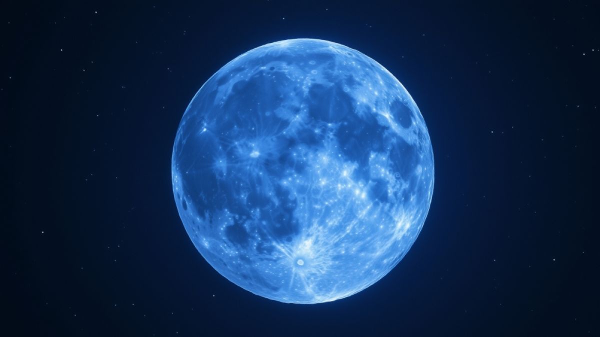 Im Mai leuchtet ein seltener Blue Moon am Himmel. (Foto)