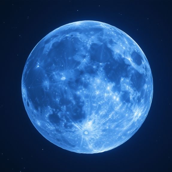 Im Mai leuchtet ein seltener Blue Moon am Himmel.