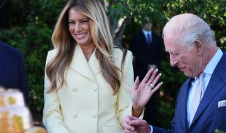Melania Trump empfing an der Seite ihres Mannes König Charles und Camilla repräsentativ vor dem Weißen Haus.