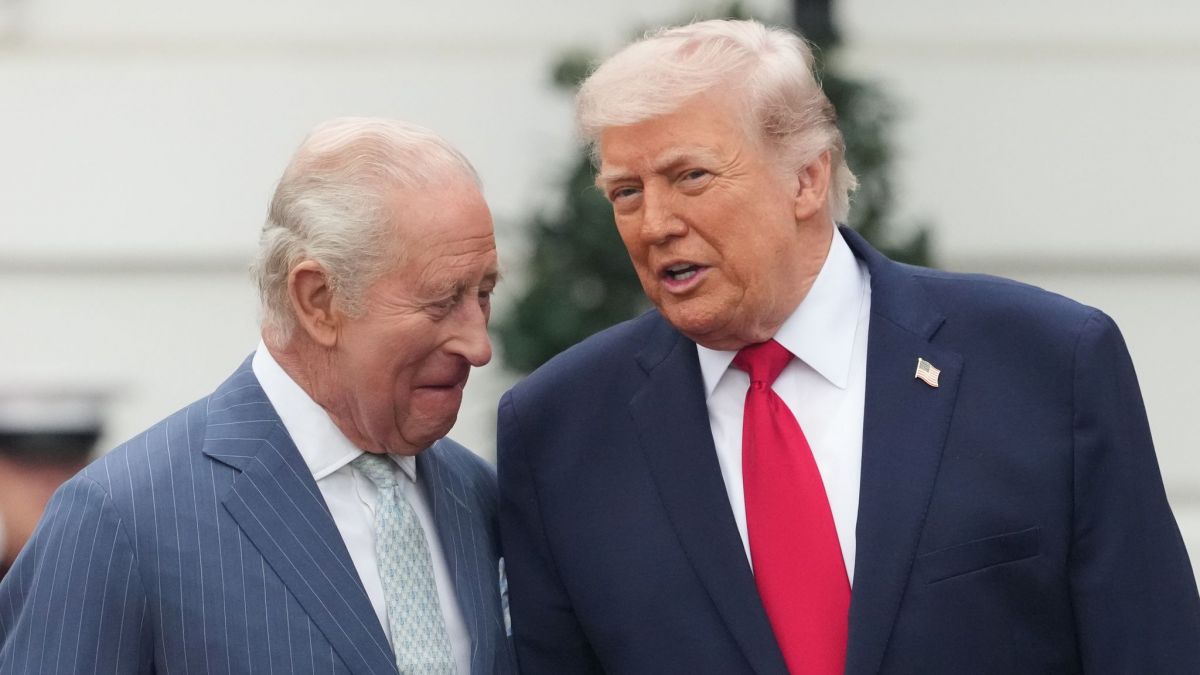 Donald Trump zog alle Register, um K&ouml;nig Charles III. bei dessen Staatsbesuch mit unangemessenen Anekdoten in Verlegenheit zu bringen. (Foto)